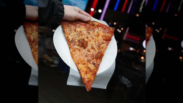 a slice of cheese pizza from NY Pizza Suprema in New York City
