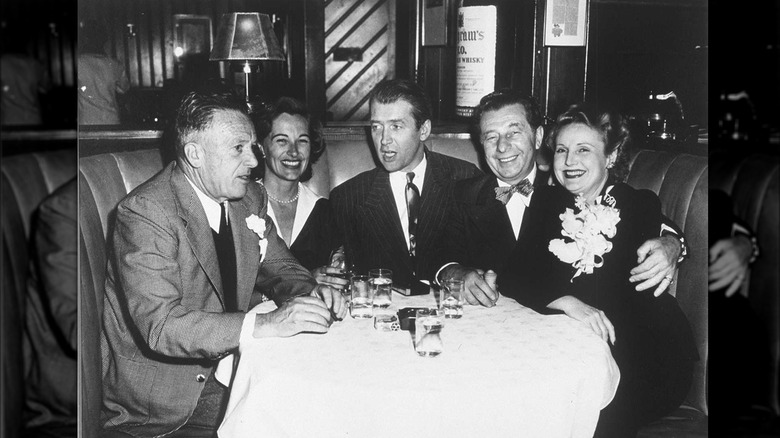 Jimmy Stewart with Dave and Maude Chasen