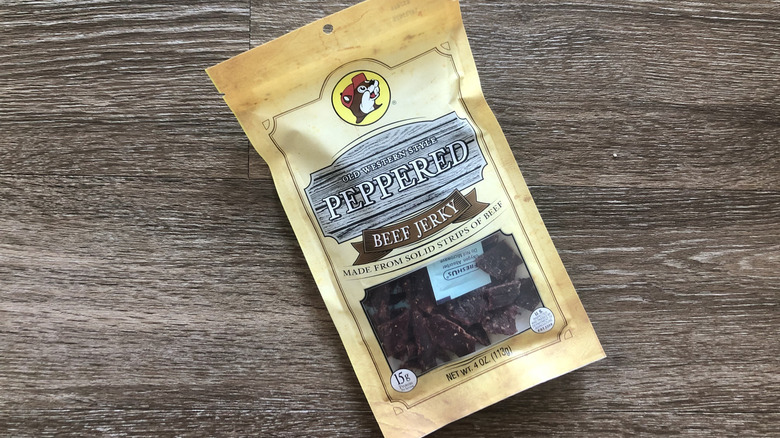 Buc-ee's Old Western Style Peppered beef jerky.
