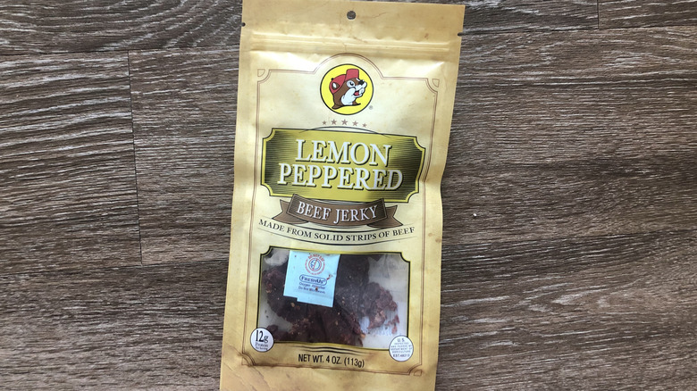 Buc-ee's Lemon Pepper beef jerky