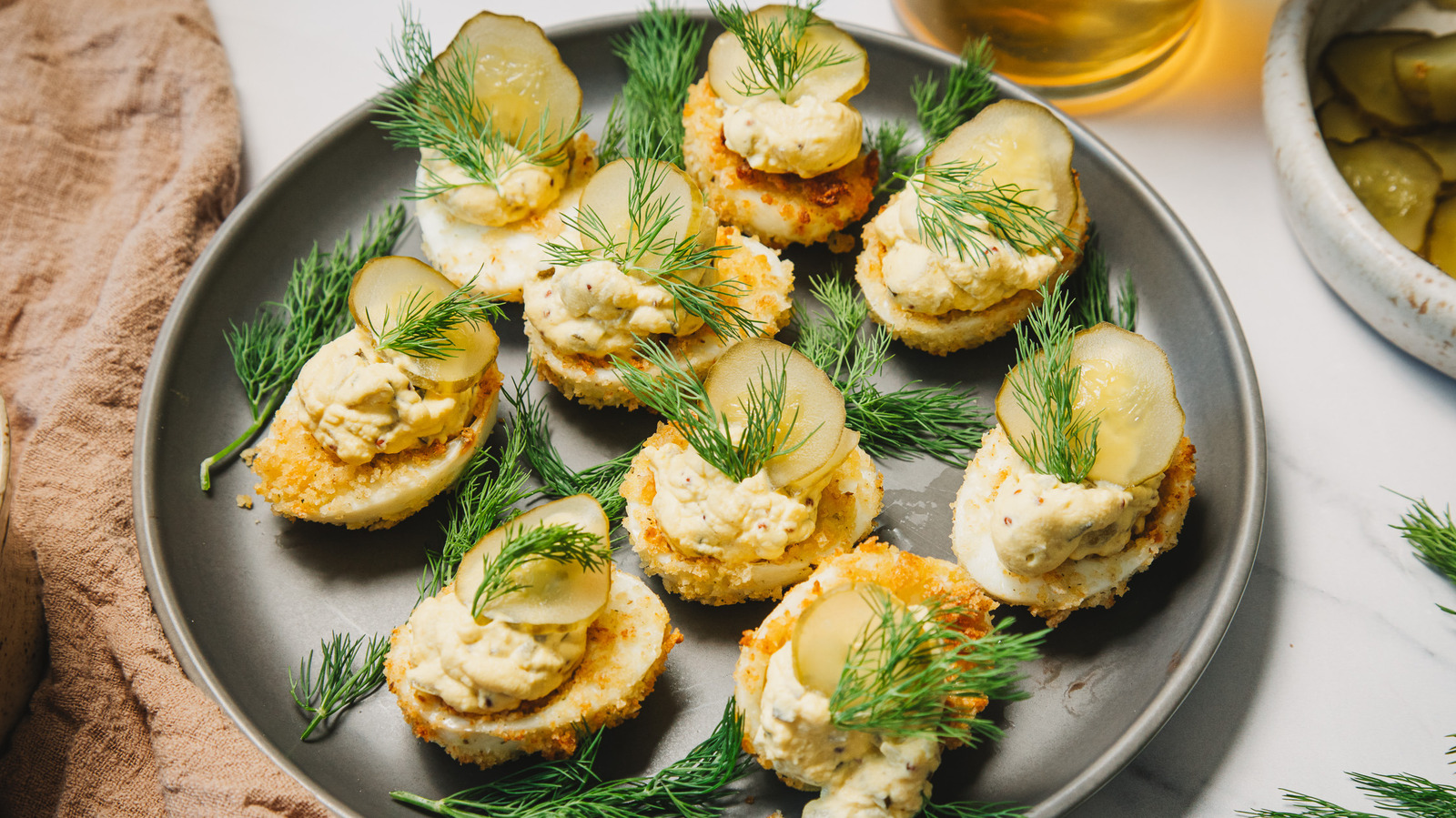 'All About Pickles' Air Fryer Deviled Eggs Recipe