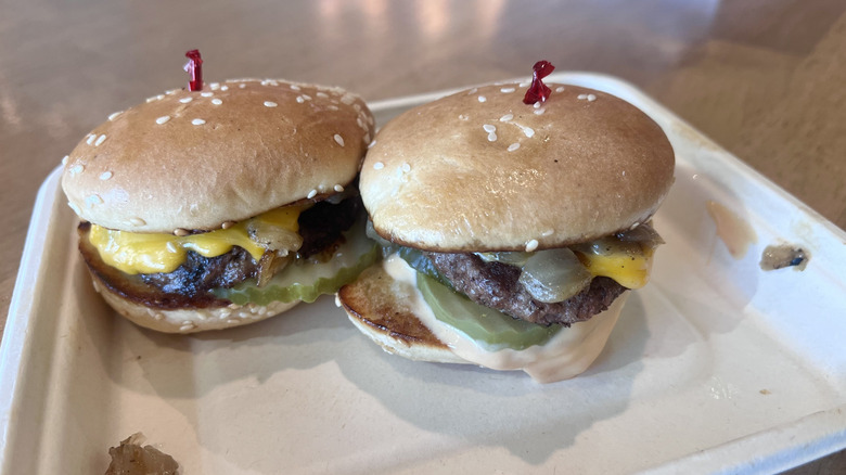 Two Char Sliders on a plate