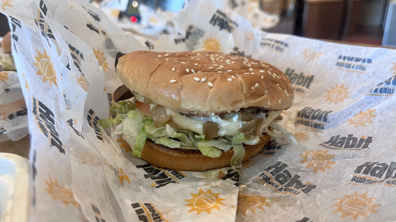 Portabella Char on paper wrapper