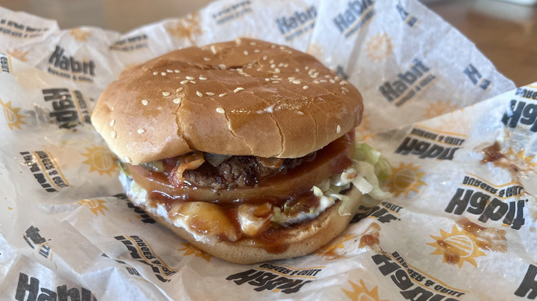 BBQ bacon Char on paper wrapper