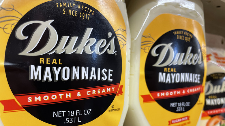 Tubs of Duke's mayonnaise