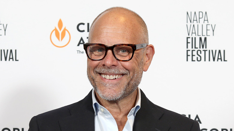 Alton Brown at a press event