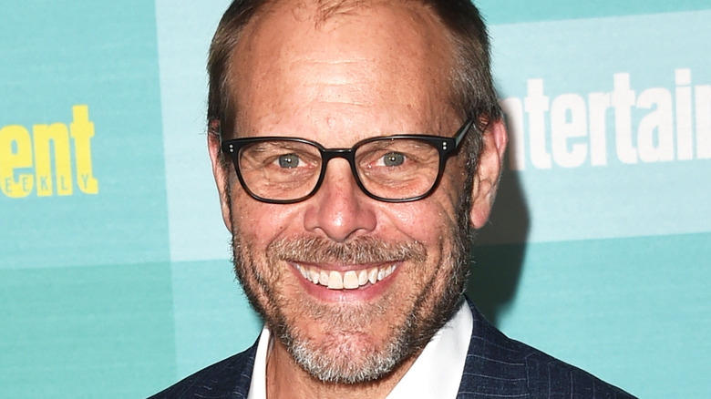 Alton Brown smiling at event