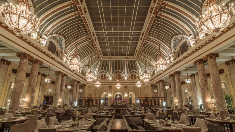 Interior of the Palace Hotel's dining room