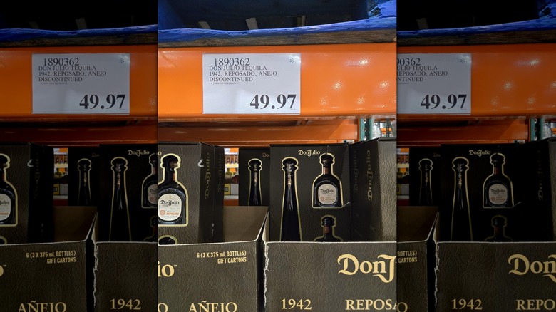 Don Julio 1942 bottles on display at Costco for $49.97