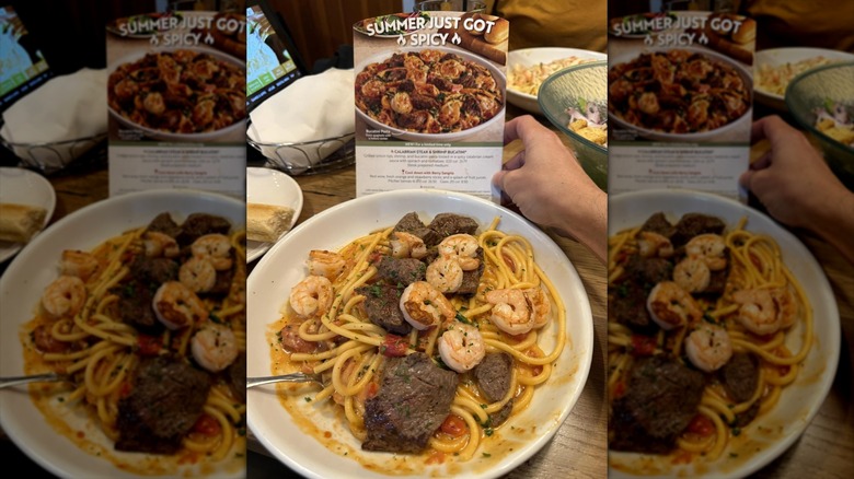 upset customer eating soup