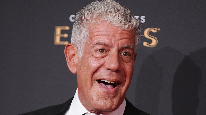Anthony Bourdain smiling