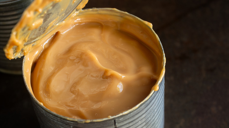a can of sweetened condensed milk turned into dulce de leche