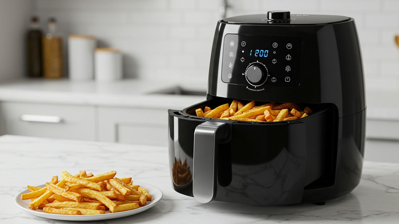air fryer on a countertop