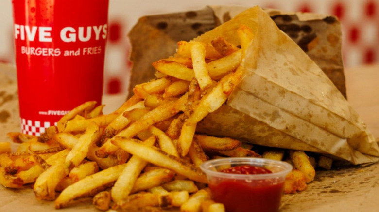 bag of Five Guys fries