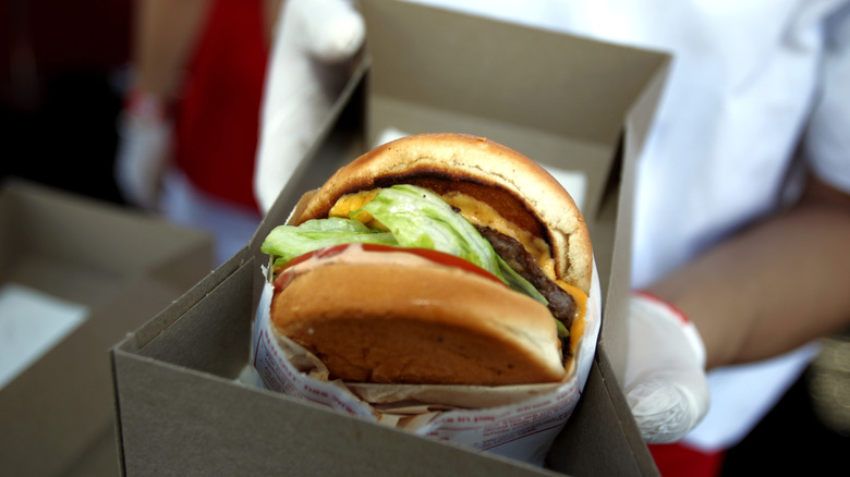 In-N-Out double double burger