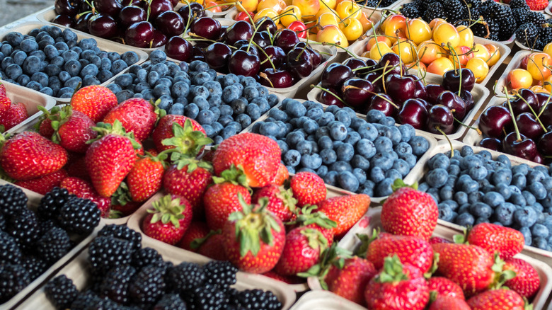 Containers of berries