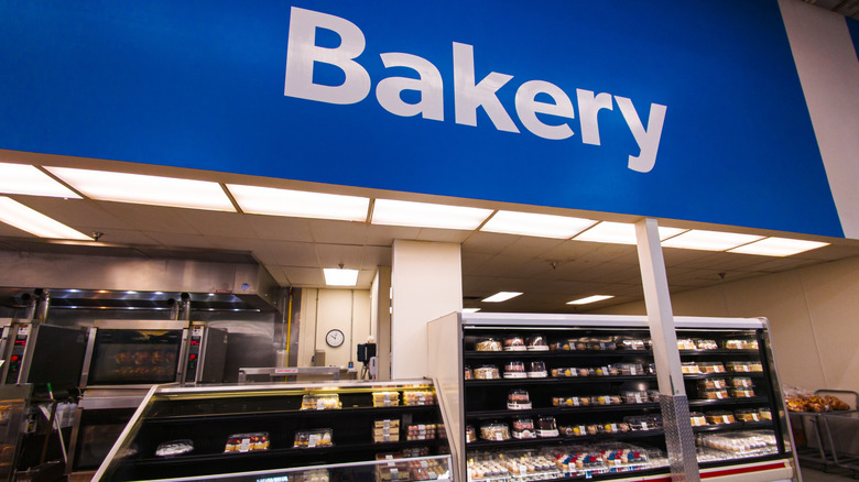 Sam's Club bakery department with blue sign