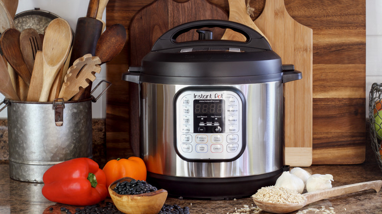 Instant Pot pressure cooker on countertop