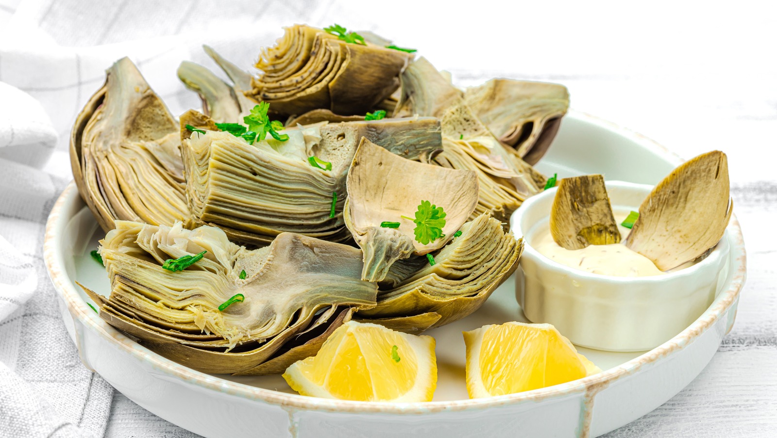 The Acidity From Lemon Slows Down Artichokes From Turning Brown