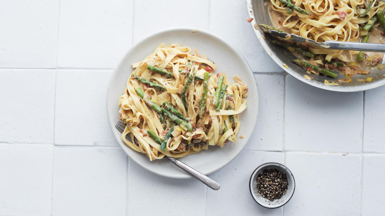 Asparagus, Leek, And Pancetta Pasta Recipe