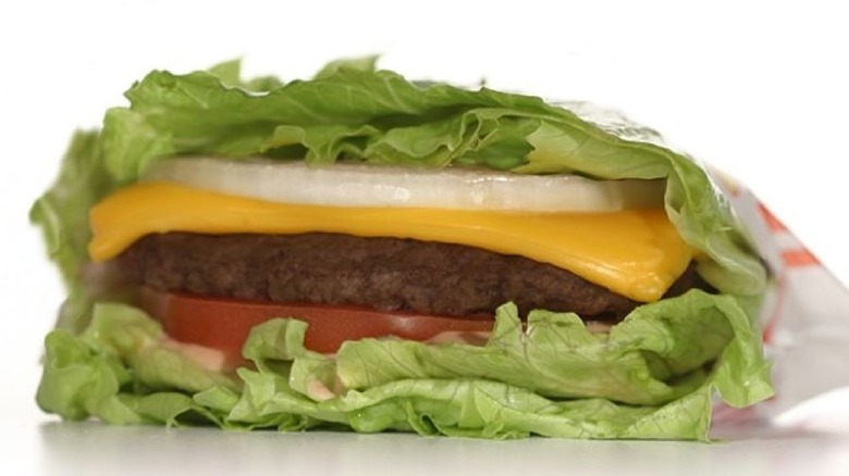 In-N-Out Protein style burger