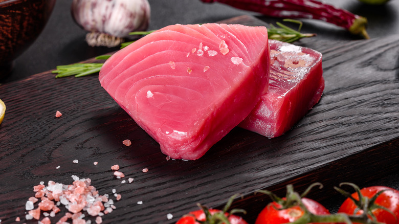Slices of good quality tuna