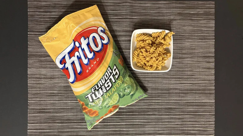 bag of Fritos Lime and Jalapeño twists