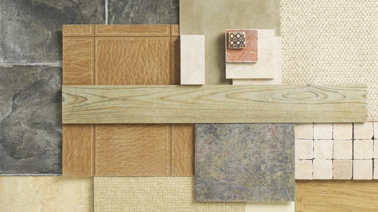 various tiles and flooring types