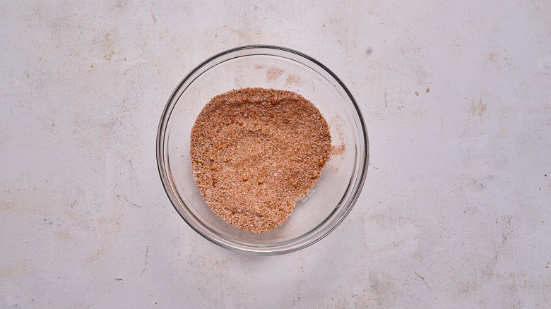 mixing spices in a bowl
