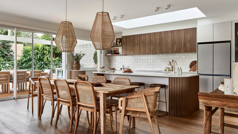 Moroccan zellige tile in kitchen