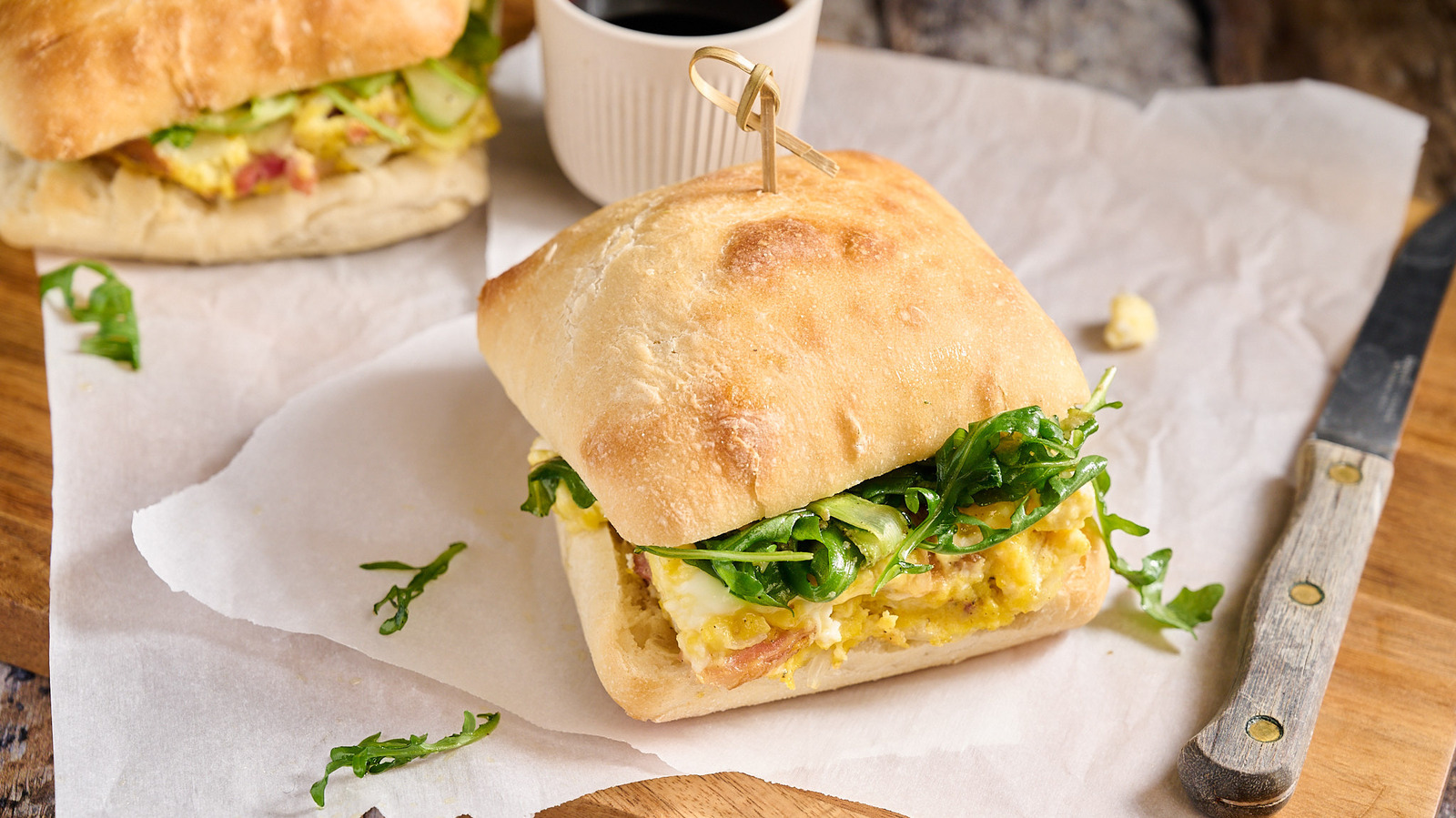 BaconGoat Cheese Frittata Sandwich Recipe