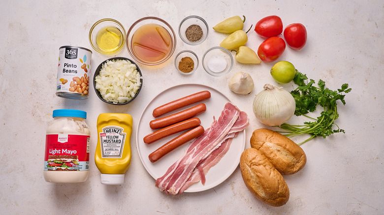 ingredients on a table