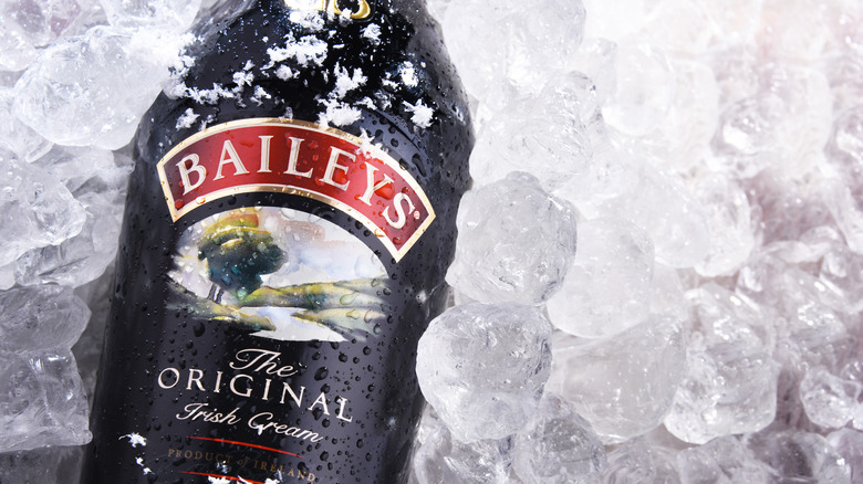 Baileys Bottle on Ice