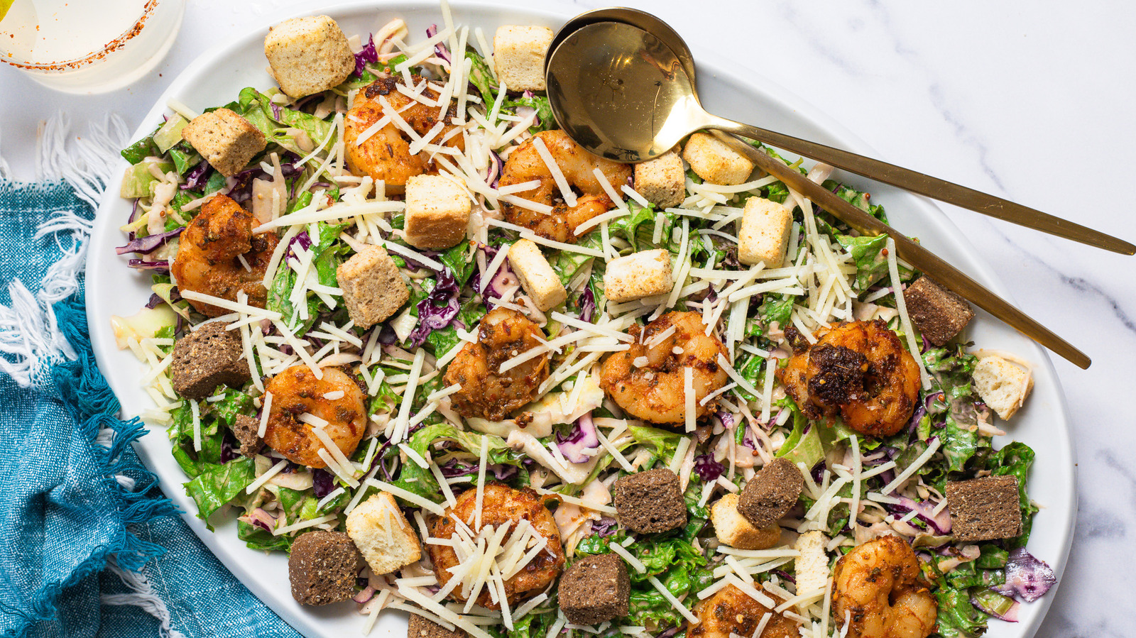 Baja Shrimp Caesar Salad Recipe