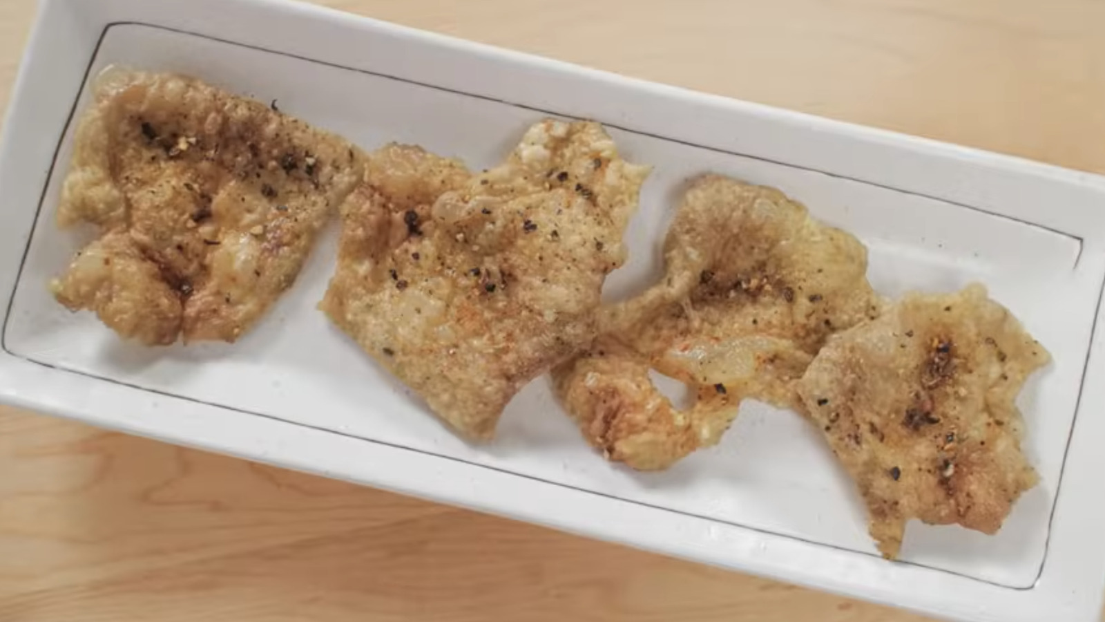 Bake Chicken Skin With Paprika And Black Pepper To Create Faux Bacon