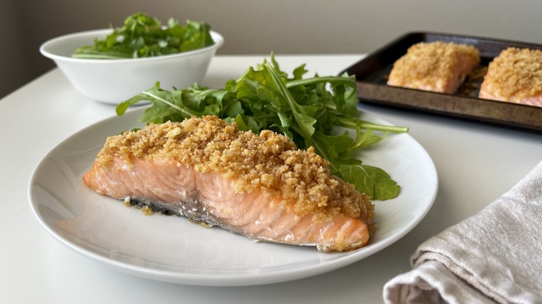 Baked Brioche-Crusted Salmon Recipe
