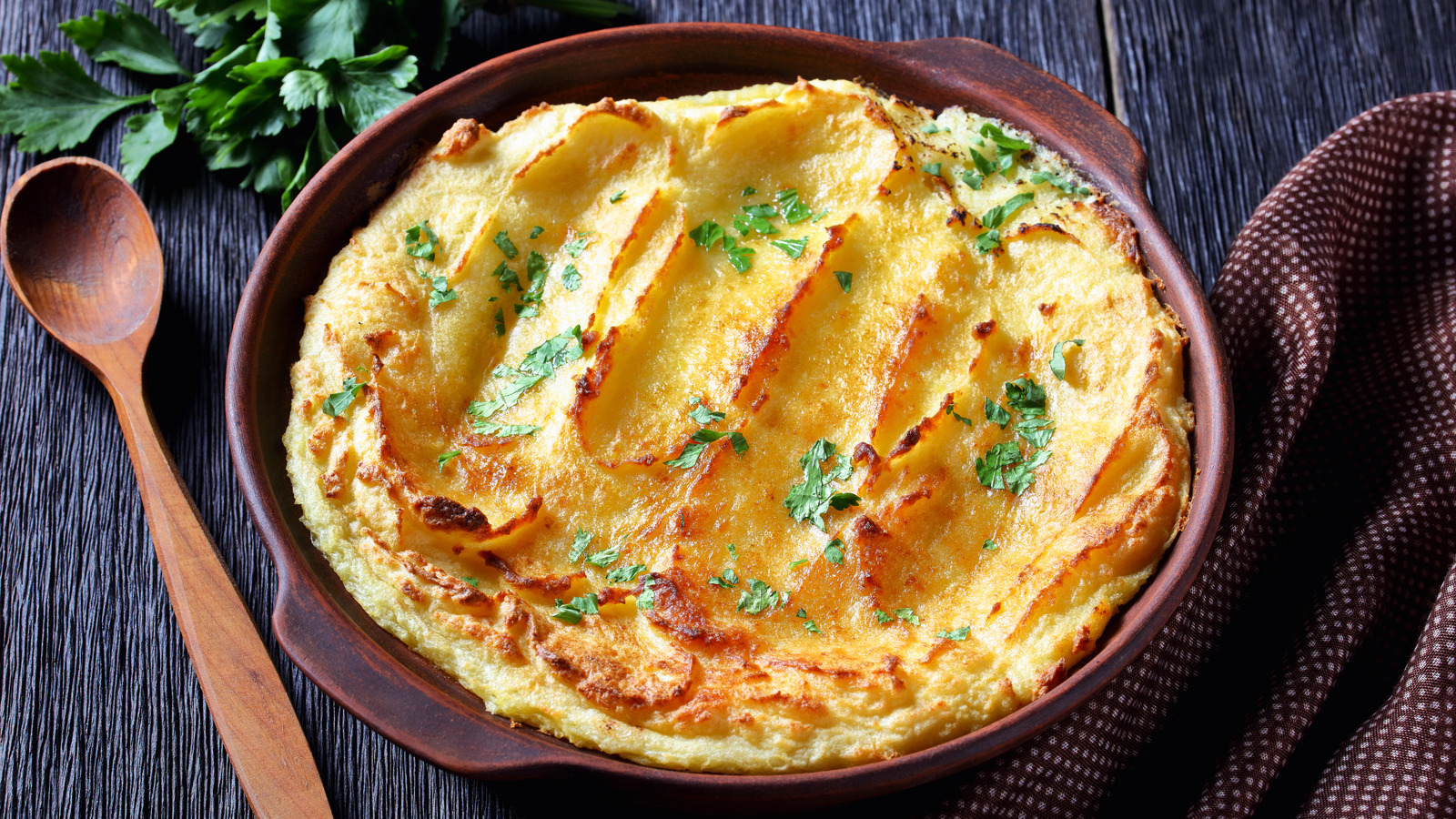Baking Mashed Potatoes With Feta Results In A Bubbly Masterpiece