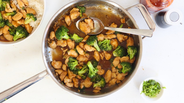 Soy chicken and broccoli
