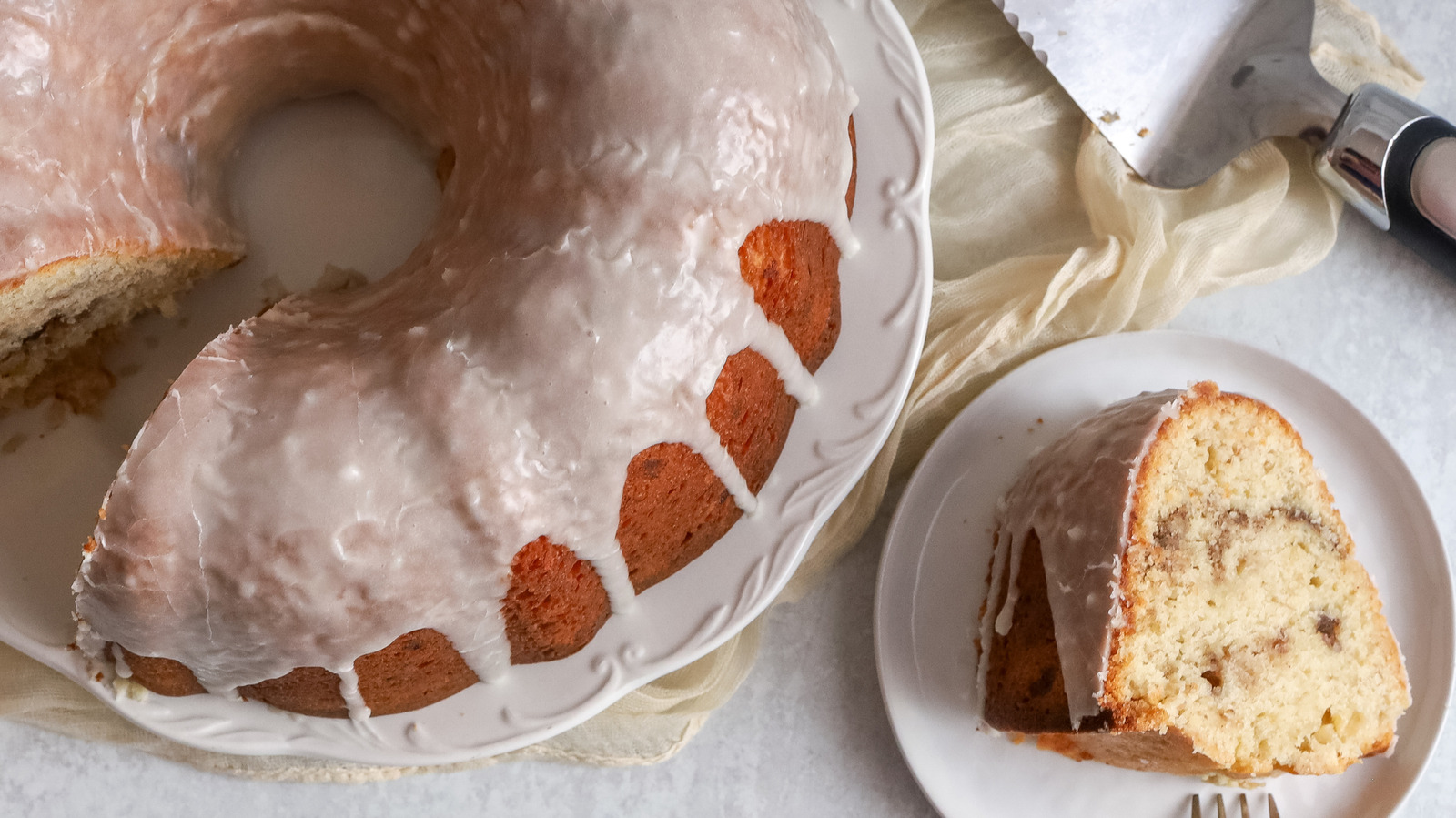 Banana Cinnamon Roll Pound Cake Recipe - Tasting Table