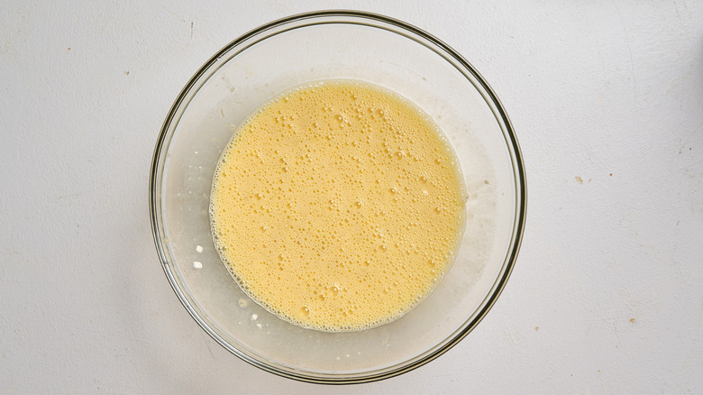 banana combined with cottage cheese and eggs