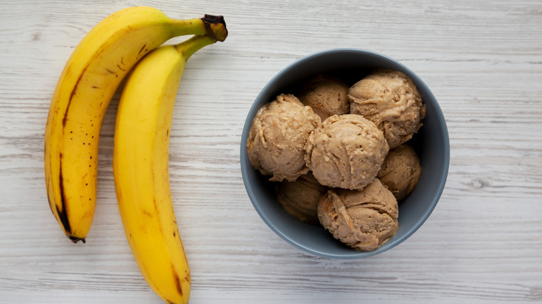 Banana and Peanut Butter Ice Cream