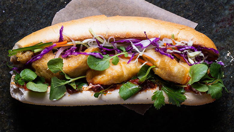 Fried Fish Banh Mi