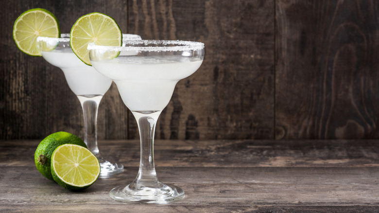 two frozen margaritas
