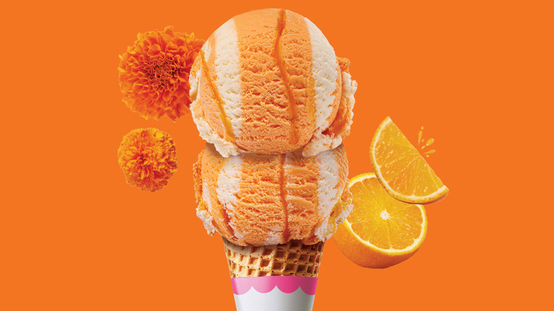 Baskin Robbins' Marigold Dreamsicle ice cream