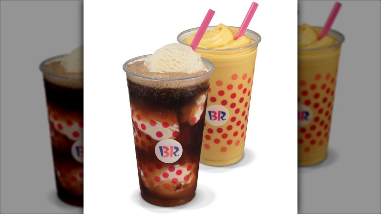 Baskin-Robbins float and fizz drinks