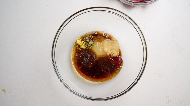 marinade ingredients in a bowl