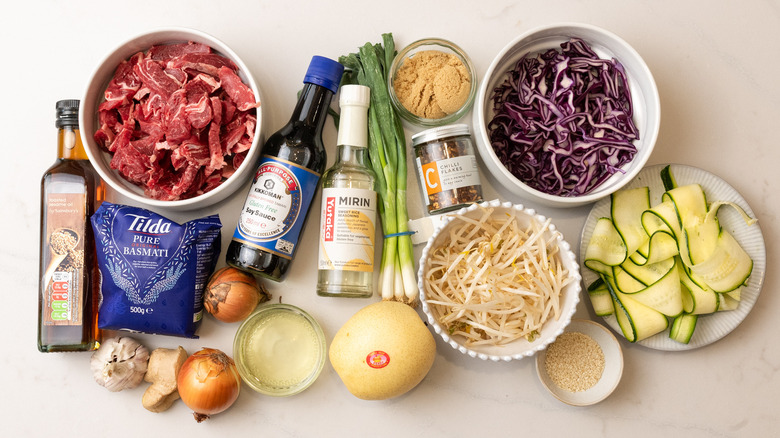 beef bulgogi rice bowl ingredients