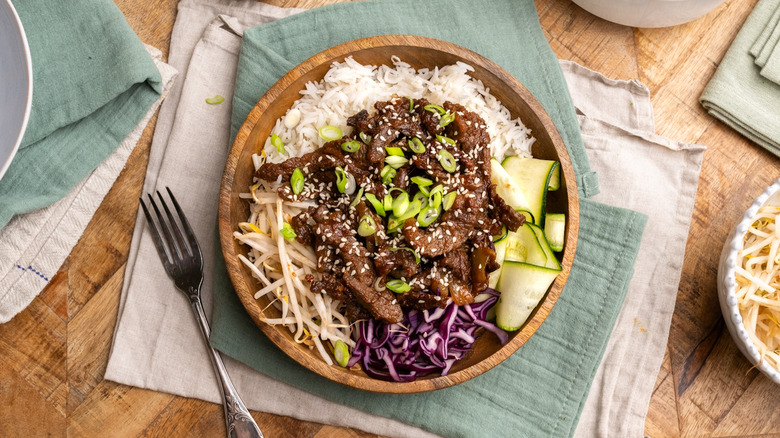 beef bulgogi rice bowl