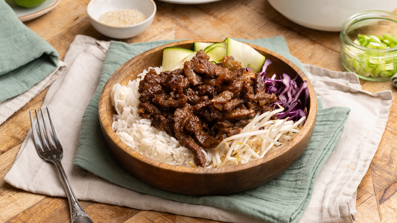 beef bulgogi rice bowl