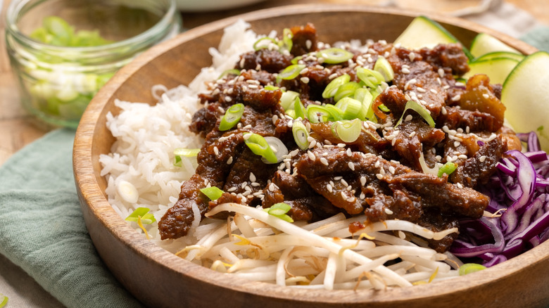 beef bulgogi rice bowl